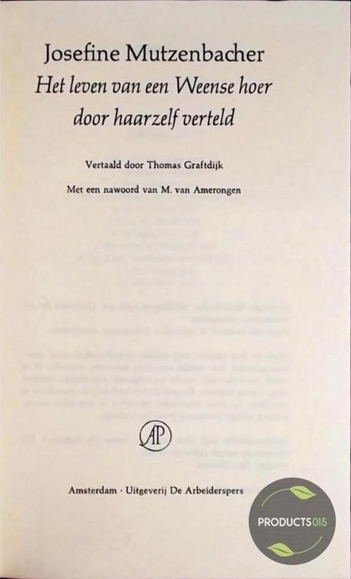 Leven van een Weense hoer 9789029532082 Mutzenbacher, Boeken, Overige Boeken, Gelezen, Verzenden