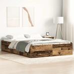vidaXL Bedframe zonder matras bewerkt 140x190 cm bewerkt, Huis en Inrichting, Verzenden, Nieuw