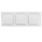 3-voudige wisselschakelaar Aigi wit 230V - LED, Verzenden, Nieuw