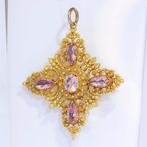 Hanger - 14 karaat Geel goud - Topaz, Antique 1840