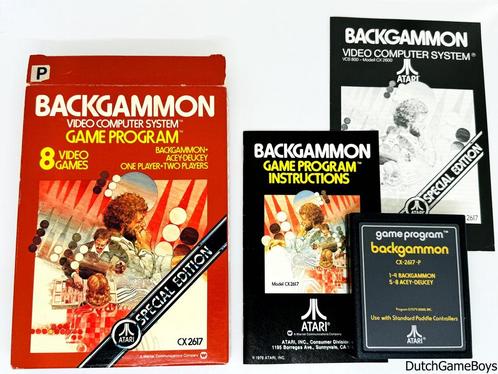Atari 2600 - Game Program - 8 - Backgammon - Special Edition, Games en Spelcomputers, Spelcomputers | Atari, Gebruikt, Verzenden