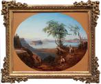 Giacinto Gigante (1806-1876), Cercle de - Neapolitan coastal, Antiek en Kunst