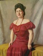 Ernest Wante (1872-1960) - Portrait of a woman, Antiek en Kunst, Kunst | Schilderijen | Klassiek