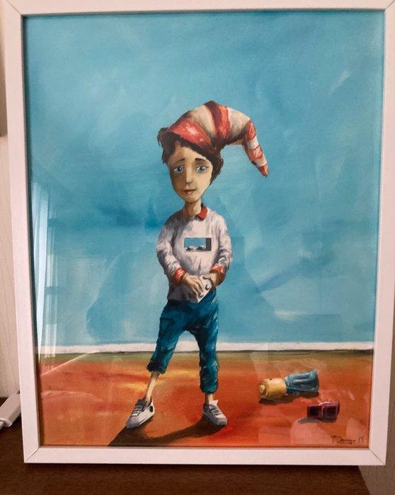 Adam Burczyc (1982) - Missing Piece, Antiquités & Art, Art | Peinture | Moderne