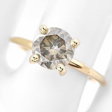Zonder Minimumprijs - Ring - 14 karaat Geel goud -  1.17ct.