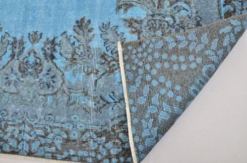 Blauw Turks vloer antiek tapijt - Vloerkleed - 298 cm - 175, Huis en Inrichting, Stoffering | Tapijten en Vloerkleden