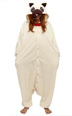 Onesie Mopshond Pak 152-158 Hondenpak Kostuum Pug Bruin Jump, Kinderen en Baby's, Nieuw, Ophalen of Verzenden