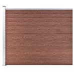 vidaXL Schuttingpaneel 175x146 cm HKC bruin, Verzenden, Nieuw