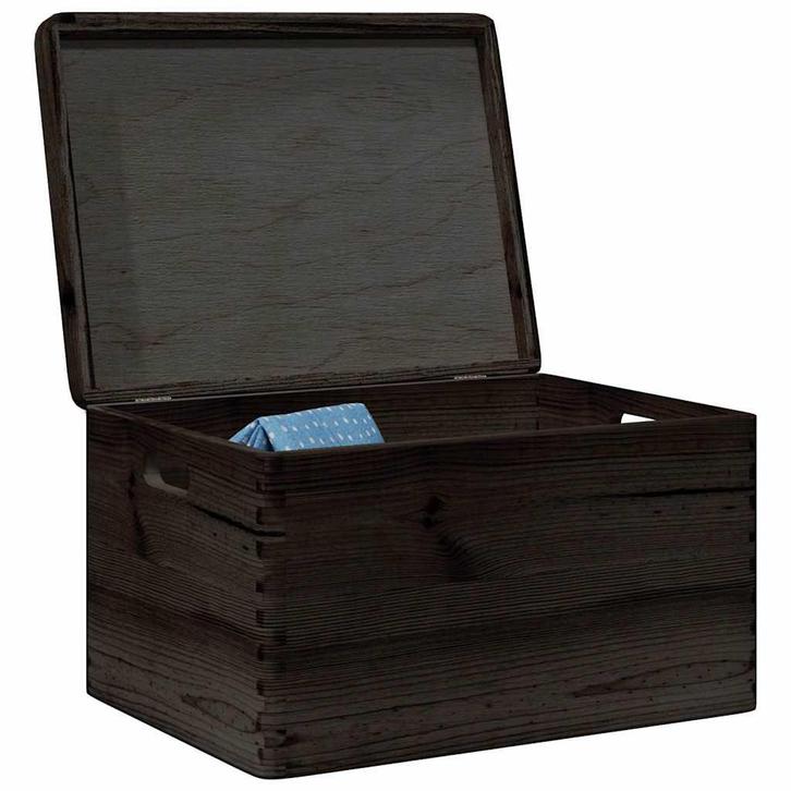vidaXL Houten kist met deksel&handvatten 40x30x23cm, Doe-het-zelf en Bouw, Kratten en Dozen, Nieuw, Verzenden