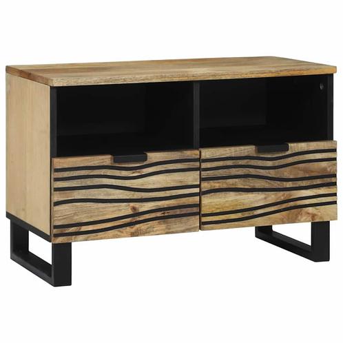 vidaXL TV-kast - 70x33.5x46 cm, massief mangohout, Huis en Inrichting, Kasten |Televisiemeubels, Nieuw, Verzenden