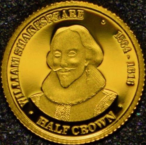 Tristan da Cunha. 1/2 Crown 2016 William Shakespeare.999, Postzegels en Munten, Munten | Europa | Niet-Euromunten