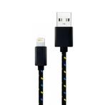 iPhone/iPad/iPod Lightning USB Oplaadkabel Gevlochten Nylon, Télécoms, Téléphonie mobile | Chargeurs pour téléphone, Verzenden