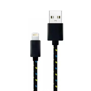 iPhone/iPad/iPod Lightning USB Oplaadkabel Gevlochten Nylon, Verzenden