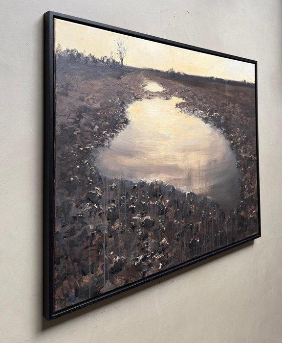 Marein Konijn - Mud path, Antiquités & Art, Art | Peinture | Moderne