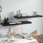 vidaXL Wandschappen zwevend 2 st 80x23,5x3,8 cm MDF, Huis en Inrichting, Kasten | Wandmeubels, Verzenden, Nieuw