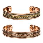 Armbanden koper set van 2 stuks (B) - magnetisch, Ophalen of Verzenden, Nieuw, Lichaamsverzorging