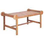 vidaXL Salontafel 100x50x45 cm massief teakhout, Huis en Inrichting, Verzenden, Nieuw