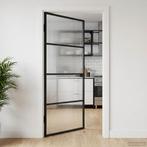 vidaXL Huisdeur 102 x 201,5 x 3,5 cm Aluminium en Gehard, Doe-het-zelf en Bouw, Verzenden, Nieuw