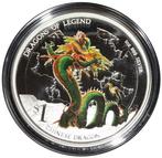Tuvalu. 1 Dollar 2012 Proof - Dragons of Legend - Chinese