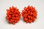 Koraal - Sardijnse rode koraal - Oorbellen