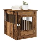 vidaXL Hondenbench 64,5x80x71 cm bewerkt hout oud, Dieren en Toebehoren, Verzenden, Nieuw