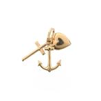 Gouden hanger; Geloof hoop en liefde (kettinghanger), Handtassen en Accessoires, Ophalen of Verzenden, Gebruikt, Goud, Overige merken
