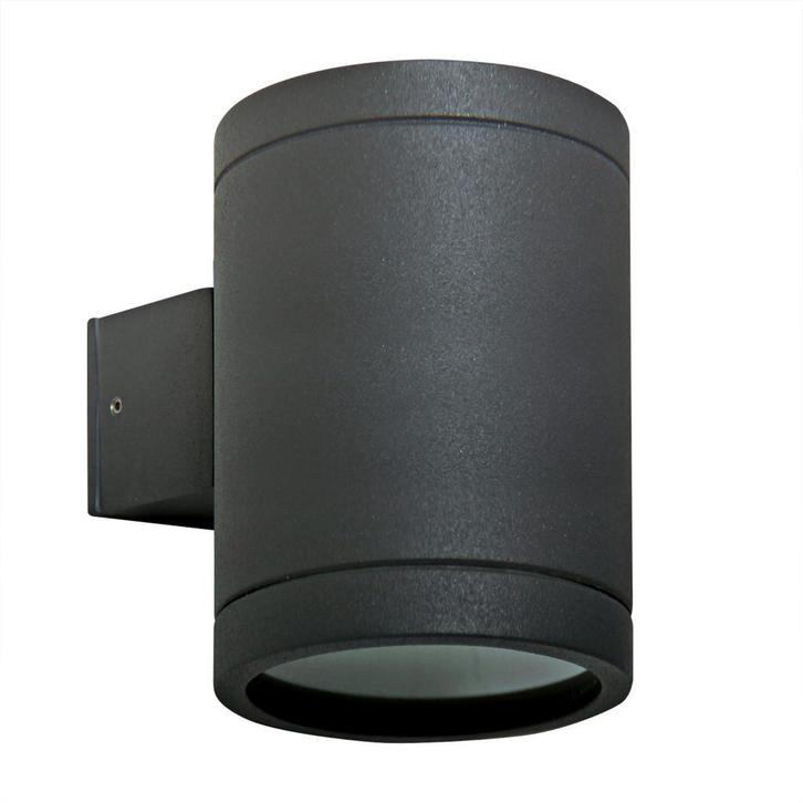 Wandverlichting modern Optica Up en Down Muurlamp Zwart Met, Tuin en Terras, Buitenverlichting, Verzenden