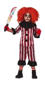 Halloween Kostuum Kind Clown Rood/Wit, Nieuw, Verzenden