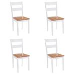 Eetkamerstoelen Wit 4-stuk | Retour Deal | Nu 35% Korting, Huis en Inrichting, Stoelen, Verzenden, Klassiek, Nieuw, Vier