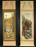 Hangende scroll schilderijen - Handgeschilderd door Shimizu, Antiek en Kunst