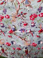 Bloemen- en vogelprint - Meubelstof - 500 cm - 108 cm -
