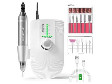 Veiling - NAILGIRLS Draadloze elektrische nagelvijlen, T18