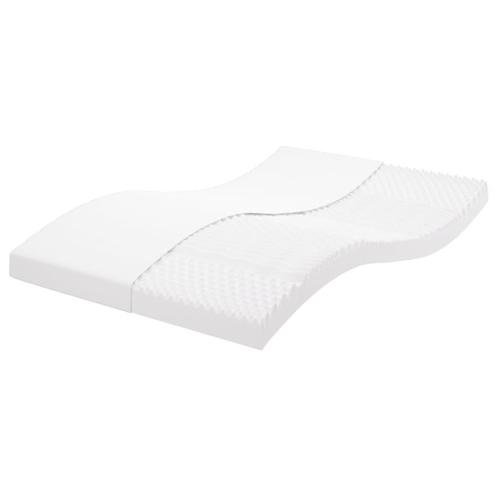 vidaXL Schuimmatras 7 zones hardheid 20 ILD 140x190 cm wit, Huis en Inrichting, Slaapkamer | Matrassen en Bedbodems, Nieuw, Verzenden