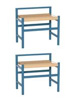 Hübsch - A.D. Copier - Établi (2) - Heritage Bench - Pétrol, Antiek en Kunst