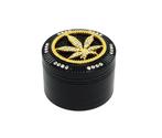 Bling Bling Kruidengrinder Ø50 mm Wietblad Zwart, Verzenden, Nieuw