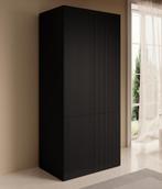 Kledingkast 90cm zwart scharnierdeuren - Garderobekast, Huis en Inrichting, Verzenden, Nieuw