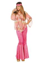 Hippie Kostuum Luxe Dames, Verzenden, Nieuw