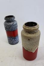 Scheurich - Vaas (2) - H. 30 cm - Klei - Fat Lava Glazuur, Antiek en Kunst