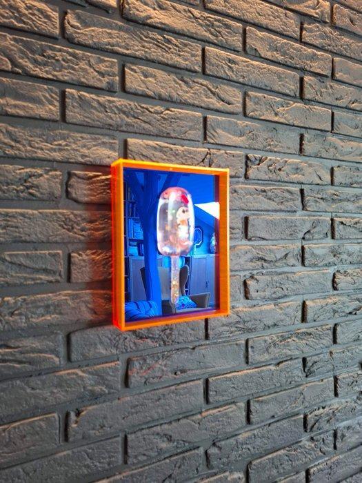 ELEMENTAL - Neon Ice Cream - Mirror edition, Antiquités & Art, Art | Peinture | Moderne