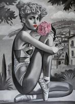 Yuri Denissov (1962) - Girl with a pink flower