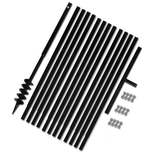 vidaXL Grondboor 80 mm met 13 m verlengstuk Staal, Doe-het-zelf en Bouw, Gereedschap | Handgereedschap, Nieuw, Verzenden