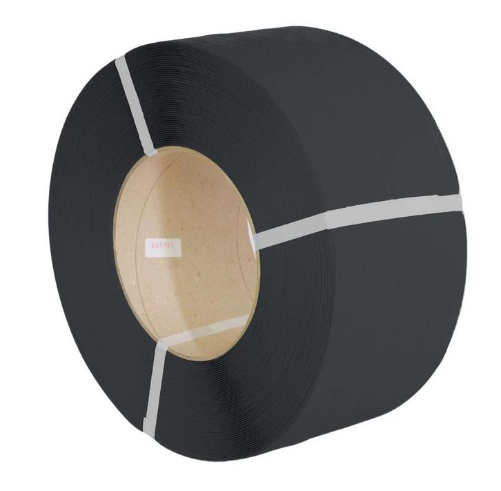 PP band 12 mm x 0 55 mm 3000 meter Zwart (Rolkern 200 mm), Zakelijke goederen, Stock en Retail | Verpakking en Verzending, Ophalen of Verzenden