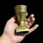 sculptuur, Bust of Queen Nefertiti - 4 in - Messing