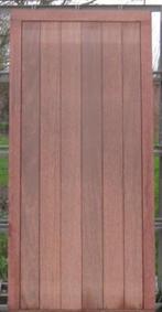 afrormosia houten buitendeur , voordeur , deur 107 x 224, Doe-het-zelf en Bouw, 100 tot 120 cm, 215 cm of meer, Nieuw, Ophalen of Verzenden