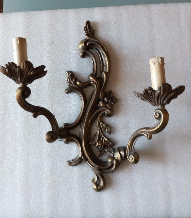 Wandlamp - Legering - spiegel, Antiek en Kunst, Curiosa en Brocante