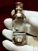 Parfumfles - Kristal - zilveren flacon, Antiquités & Art