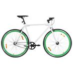 vidaXL Fiets met vaste versnelling 700 c 55 cm wit en groen, Fietsen en Brommers, Verzenden, Nieuw