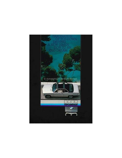 1981 BMW 3 SERIE BAUR TOPCABRIOLET BROCHURE ENGELS, Livres, Autos | Brochures & Magazines, Enlèvement ou Envoi