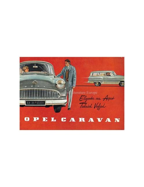 1957 OPEL OLYMPIA CARAVAN BROCHURE NEDERLANDS, Livres, Autos | Brochures & Magazines