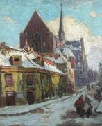 Ben Viegers (1886-1947) - Doddendaal Nijmegen in de winter, Antiek en Kunst